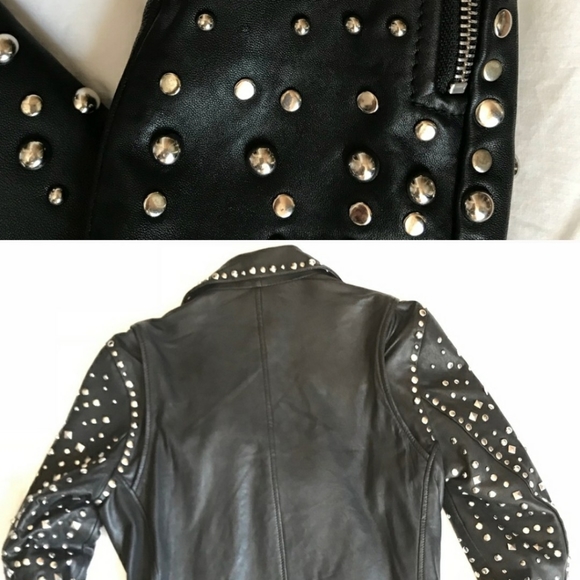 Maison Scotch Punk Radar leather jacket! Worn once. - Picture 6 of 6